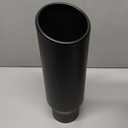 3 inch Inlet Exhaust Tip, 4" Outlet 12" Overall Length Stainless Steel Exhaust Tail Pipe, Bolt-On, Polished Tailpipe, Black(Fit for Tailpipe Outlet is 3", must OD not the ID)