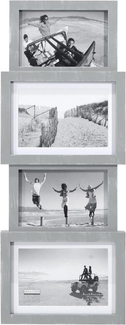 Malden International Designs Collage Picture Frame, Grey
