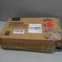 HAMITOR Shower Caddy Tension Pole: 4-Tier Corner Rustproof Bathroom Organizer with Soap Holder & Hooks - No-Drill Adjustable Shower Shelf for Renters - Family Stand Storage Rack - 47-123 Inch Black