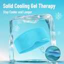 Cooling Eye Mask, Cold Eye Mask for Puffiness, Reusable Ice Eye Masks for Dark Circles And Puffy Eyes, Relieve Your Migraines and Headaches with Gel Eye Masks Therapy, Long-Lasting Comfort, Light Blue