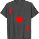Ace of Hearts Costume Cards Deck Halloween TShirt. XS Size