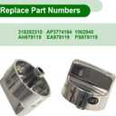 318282310 Gas Stove Burner Knob Replaces (5 Pack) - Compatible with Frigidaire Range/Oven/Cooktop,Kenmore Stove knobs Replacements AP3774164 1062940 AH979119 EA979119 PS979119