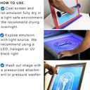 Ecotex Tex-Blue Screen Printing Emulsion (Quart - 32oz.) Pre-Sensitized Photo Emulsion for Silk Screens and Fabric - For Screen Printing Plastisol Inks, Pure Photopolymer Screen Printing Supplies