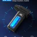 Compressed Air Duster-280000RPM Electric Air Duster,4-Gear Adjustable Super Power Air Blower,Rechargeable Mini Blower with Fast Charging for PC,Keyboard,Camera,Car,Snow,House & Outdoor