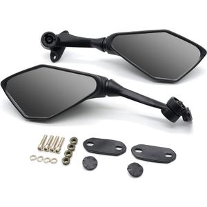 Mamiko Motorcycle Rear View Mirrors Compatible with Kawasaki 2018-2021 Ninja 400/2011-2018 Ninja 250 ZX 6R 636 650 300R EX300 ABS Rear Mirror Replacement