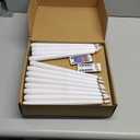 Homemory 48Pcs 11 inches White LED Taper Candles, Flameless Taper Candles with Remote Timer Dimmer, Plastic Battery Operated Candlesticks with Flickering Flame for Halloween Christmas Wedding Party