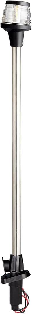 Young Marine All-Around LED Navigation Light with 2-Pin Standard Pole, 24" with Base
