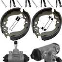 M MATI Front Brake Wheel Cylinders Shoes for Kawasaki Mule 500 520 550 KAF300 43092-1057 41047-1051