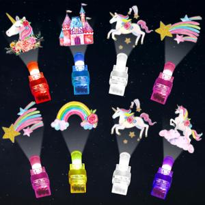 36 PCS Unicorn Party Favor LED Light Up Finger Lights, Glow in the Dark Fairy Princess Party Finger Flashlights Bulk for Pastel Rainbow Castle Goodie Treat Bag Stuffers Unicorn Birthday Party Supplies