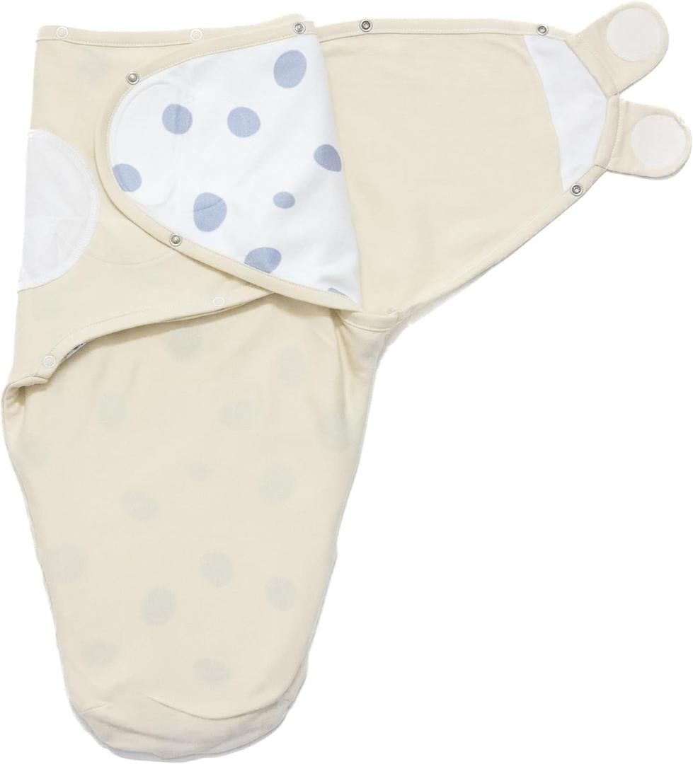 Ouch Baby 3-in-1 Swaddle Wrap for Newborn (0-3 Months) | All-Season Adjustable Velcro Baby Swaddle with Removable Fleece & Cotton Layers | Keeps Baby Cozy & Calm