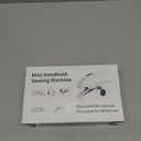 Xamanabu Handheld Sewing Machine for Beginners, Portable Mini Sewing Machine with Two Speed Modes, Easy to Operate and Fast Stitch Suitable for Clothes, Fabrics and Quick Home Repairs (White)