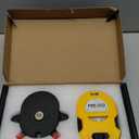 PREXISO Multi Surface Laser Level LED Light Vial, 30Ft Horizontal & Vertical Line Laser with Wall Mount Base, 2 Pins, 10 Sticker, 2 AA Batteries for Hanging Frames & Picture, Construction Wall Writing