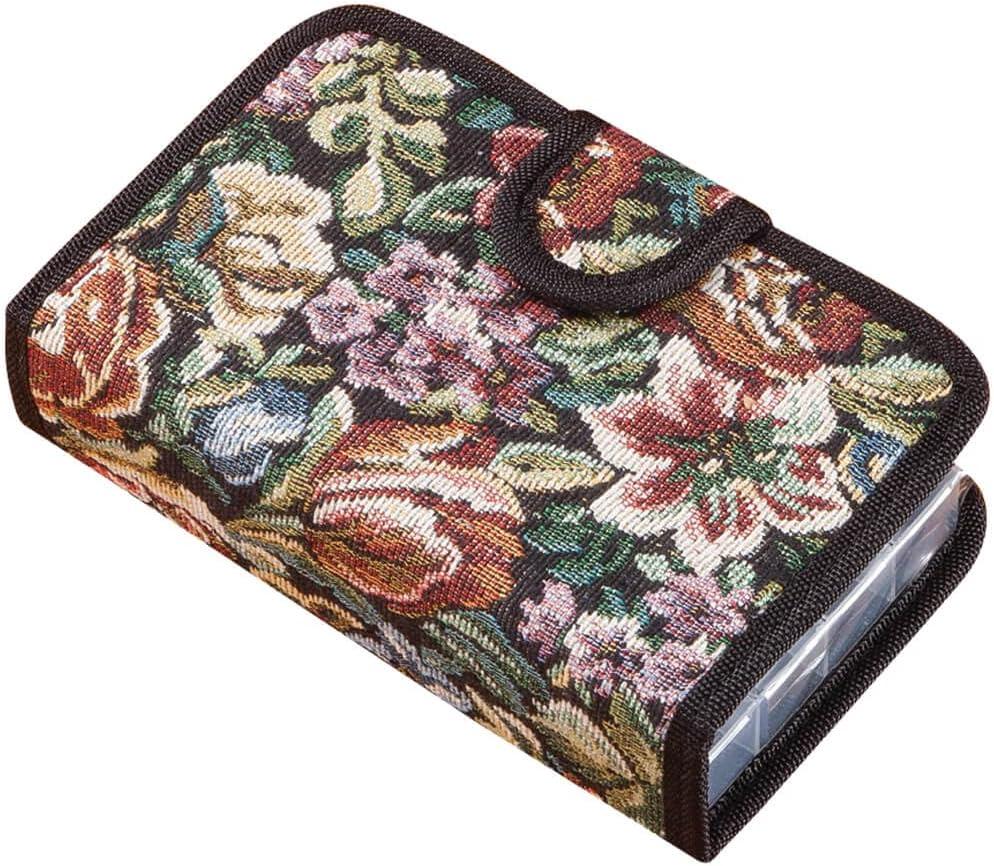 Easy Comforts 14 Day Pill Holder, Travel Case Medication Reminder Pill Box with Detachable Compartments, Tapestry