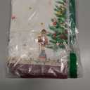 Christmas Pine Tree Napkins, 1818 Inch Embroidered Cotton Napkins Set of 6, Washable Cotton Soft Absorbent Square Table Top Decoration for Dining Kitchen Party Wedding