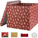 YINUOYOUJIA Large Gift Box 12x12x10Inches,Christmas Gift Boxes for presents,Present box,Gift Packaging for Christmas. (Red)