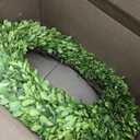 Boxwood Wreath 20 inch X-Large, Preserved Natural Boxwood Designed for Christmas Wedding Home Decoration, Farmhouse Style Realistic Full Green Real Decoration, Indoor Home Office Shop Hotel Decor