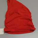 Womens One Shoulder Shirts Going Out Crop Tops Basic Sexy Cami Ruched Slim Fit Y2K Sleeveless Tank Top Summer Fashion Clothes Workout T Cute Outfits 2024 Red, X-Small