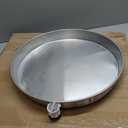 Oatey 34079 Aluminum Pan with 1-Inch PVC Fitting and Pre-cut Side Opening, 18-Inch, White/Aluminum