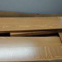 Fluted Console Table with Storage, 48" Long Entryway Slim Sofa Table Behind Couch Entry Tables, Narrow Wood Hallway Modern Living Room Couch Foyer Entrance Tables Brown