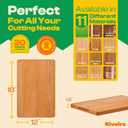 Riveira Cherry Wood Cutting Board  Gourmet Black Cherry Grandeur: 18 x 12 Wooden Cutting Board  Wooden Cutting Boards For Kitchen Decorative  Innovative Juice Grooves Cherry Wooden Chopping Board