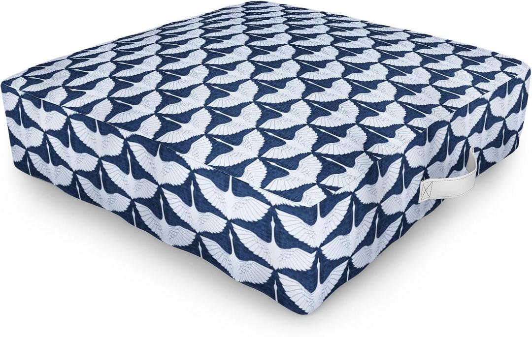 Deny Designs Outdoor Floor Cushion, White