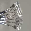 8 Pcs Dinner Forks Set, Food Grade Stainless Steel Silverware Forks, Metal Fork, Flatware Dessert Fork for Home, Kitchen or Restaurant, Mirror Polished, Dishwasher Safe, 7.3 Inches