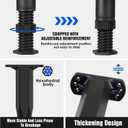Adjustable Height Center Bed Support Leg for Sagging Shelf, Furniture Legs for Frame,Slat and Riser, Adjustable Height 7"-13.5" (4PCS)