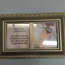 Cottage Garden First Communion God Beside You Brushed Silvertone Jewelry Music Box Plays Amazing Grace