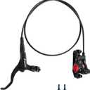 Z00M HB875 MTB Hydraulic Disc Brakes Set Mountain Bike Left Front 800mm Right Rear 1450mm Hydraulic Brake Aluminum Alloy Bicycle Disc Brake for E-Bike Fat Bike Road Bike 2 Piston