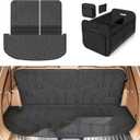 Cargo Trunk Mat with Backrest Mats for Kia Telluride 2027 7&8 Seater,All Weather Protection TPE Heavy Duty Cargo Liner Telluride Accessories,Black