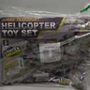 JOYIN 10in1 Military Helicopter Toys Set with Light, Sound, Trucks, Boat, Bike, Army Men, Weapons  Christmas Birthday Party Gifts for Kids