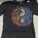 Yin Yang Cosmic Duality Art for Meditation and Peace T-Shirt, Size: L