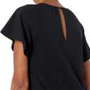 Amazon Essentials Women's Regular-Fit Cape Sleeve Open Crewneck T-Shirt for Work, Large