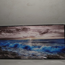 FUHAIHUA Black Framed Canvas Wall Art For Living Room Wall Decor For Bedroom Office Wall Decoration Ocean Waves Landscape Painting Farmhouse Pictures Artwork Room Aesthetic Home Decor 20x40 In (40L" x 20W")