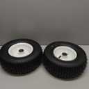GICOOL 13x5.00-6 Rubber Lawn Mower Tire and Wheel, 2 Pcs Replacement 13x5-6nhs Riding Mowers Lawn Pneumatic Tire with Bearing Bore 3/4" & 5/8", 3" -4.5" Centered Hub