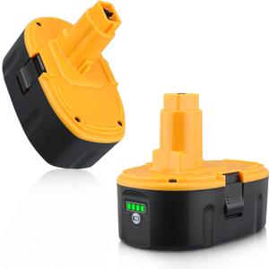 2Pack 18V 6000mAh Battery Replacement for Dewalt 18 Volt DC9096 Li-ion Batteries, Compatible with DC9096 DC9098 DC9099 DE9096 DE9095 DW9096 DW9098 DW9095 DC9182 Cordless Power Tools