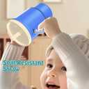2 x Toddler Cups  9 oz Adorable Miniature Tumbler with Leak-Resistant Straw and Toddler-Friendly Handle, Encourages Hydration, Easy to Clean, Sippy cups for Toddlers 1-3BPA Free silicone (Ocean)