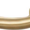 1 1/8 Inch Diameter Room Darkening Curtain Rods 110-160, Heavy Duty Window Wrap Around Drapery Rod with Aluminum Bracket, Accessories, Wall Mounted Ceiling Mounted, Adjustable Length, Brushed Gold