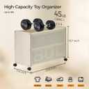 Toy Box, Toy Storage Organizer, Toy Box for Boys Girls, Kids Toy Storage Chest, Patented Design (Normal Size, Natural Beige)