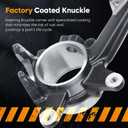 Front Right Side Steering Knuckle Spindle for 95-04 Toyota Tacoma 2.4L 2.7L 3.4L (4WD, 4-Wheel ABS), 00-03 Tundra 3.4L 4.7L (4-Wheel ABS), 96-02 2.7L (4-Wheel ABS) 3.4L 4Runner, 01-03 Sequoia 4.7L