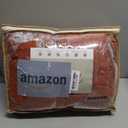 ROSGONIA Queen Comforter Set Burnt Orange, 3pcs (1 Boho Terracotta Comforter & 2 Pillowcases), Lightweight Fall Bedding Rust Blanket All Season Quilt