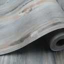 Wood Grain Peel and Stick Floor Tiles 11.8 Width, Full Roll Length of 394" Versatile Design for Any Space, Sunwashed Blue Self Adhesive Vinyl Flooring, Waterproof and Non-Slip Features