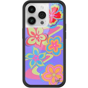 Wildflower Cases - Compatible with iPhone 14 Pro | Protective Black Bumper, 6.5ft Drop Test Certified, Women Owned Small Business | Trendy Red Purple Floral Summer Beach | Surf's Up