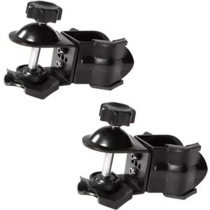 Selens 2 Pieces Heavy Duty Metal Dual Double U Clip C Clamp Type Bracket Mount for Photo Studio Boom Arm Light Stand