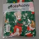 Merry Christmas Women Dresses Long Sleeve Ugly Xmas Mini Dress Snowman Christmas Tree Tunic Dresses (Green)