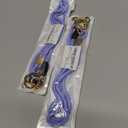 2 x Breakaway Lanyards for Keys ID Badges, Long Scrunchie Lanyard for Women, Teacher Neck Phone Keychain Lanyard (Lavender)