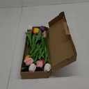 Sggvecsy 15 Pcs Fake Tulips Artificial Flowers Real Touch PU Faux Flowers Tulip Stems for Wedding Spring Bouquet Floral Arrangement Party Home Office Decorations for Mother's Day (Multi Colors) (Mixed 3)