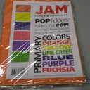 4 x JAM PAPER Plastic 2 Pocket POP Folders - Durable School Folders - Assorted Primary Colors - 6/Pack