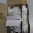 Crystal Dummy Door Knob Interior, Antique Brass Glass Dummy Door Knob Door Handles for Closet Bifold Doors, 2 Pack