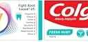 Colgate Total Fresh Mint Stripe Toothpaste, Mint Gel Toothpaste, 5.1 oz Tube (Pack of 2) 